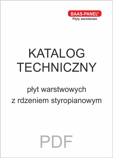 Katalog techniczny płyt warstwowych z rdzeniem styropianowym