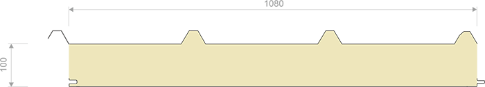 Schemat budowy płyty warstwowej pur